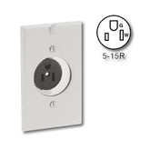 Leviton 5261-CH Clock Single Receptacle